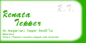 renata tepper business card